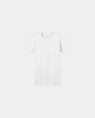 Custom fitted women's cotton concert t-shirt tee - White