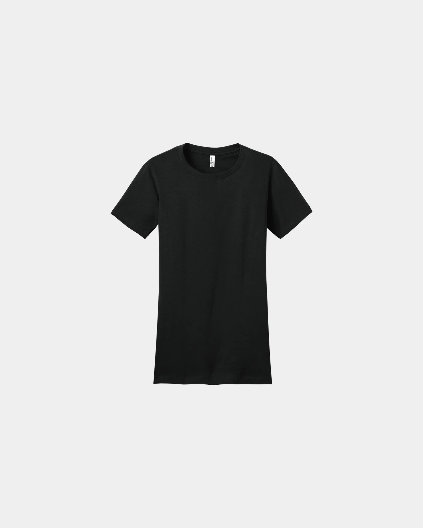 Custom fitted women's cotton concert t-shirt tee - Black