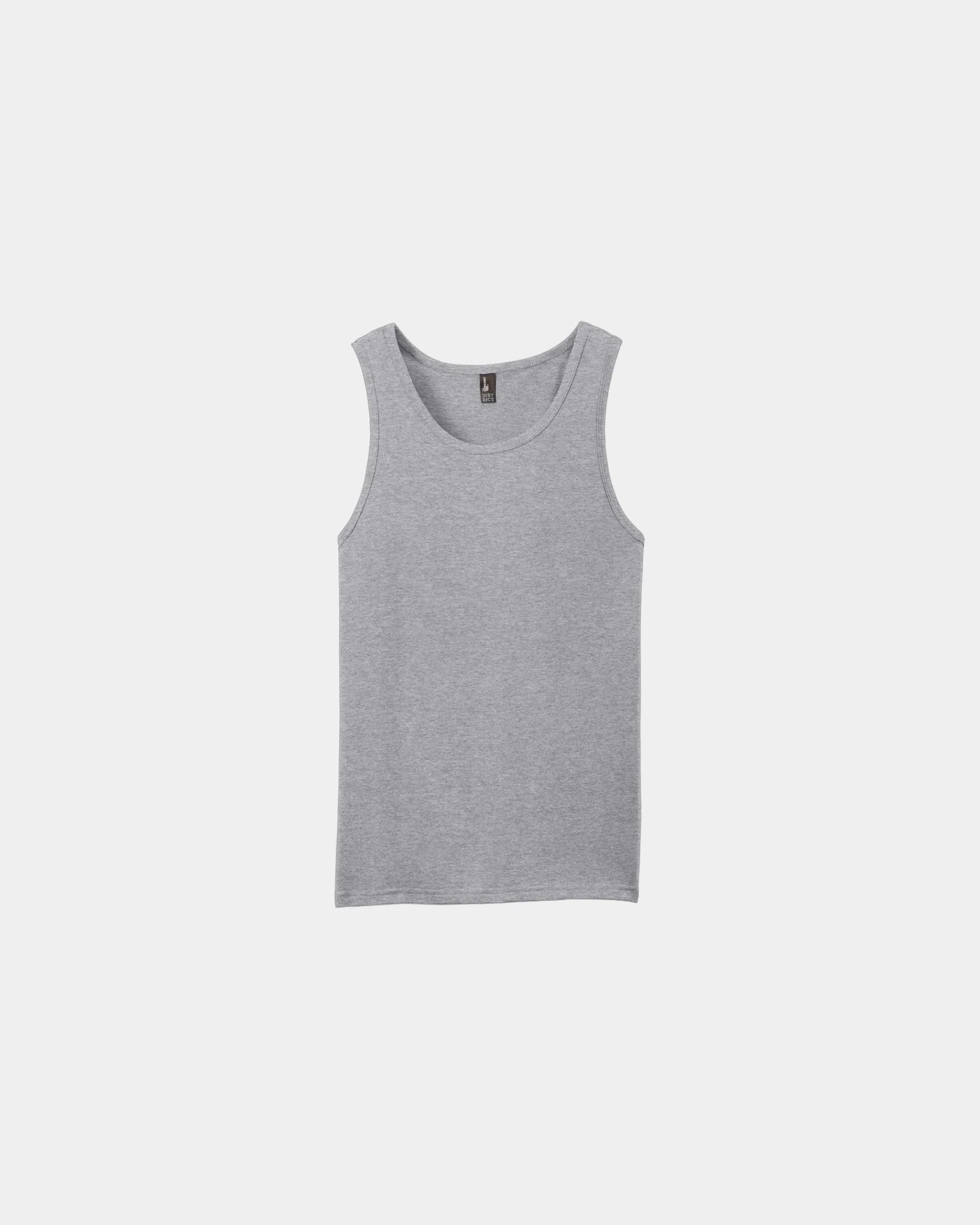 Custom cotton concert tank top for teams and events - Heather Grey