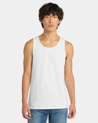 Custom cotton concert tank top for teams and events - White