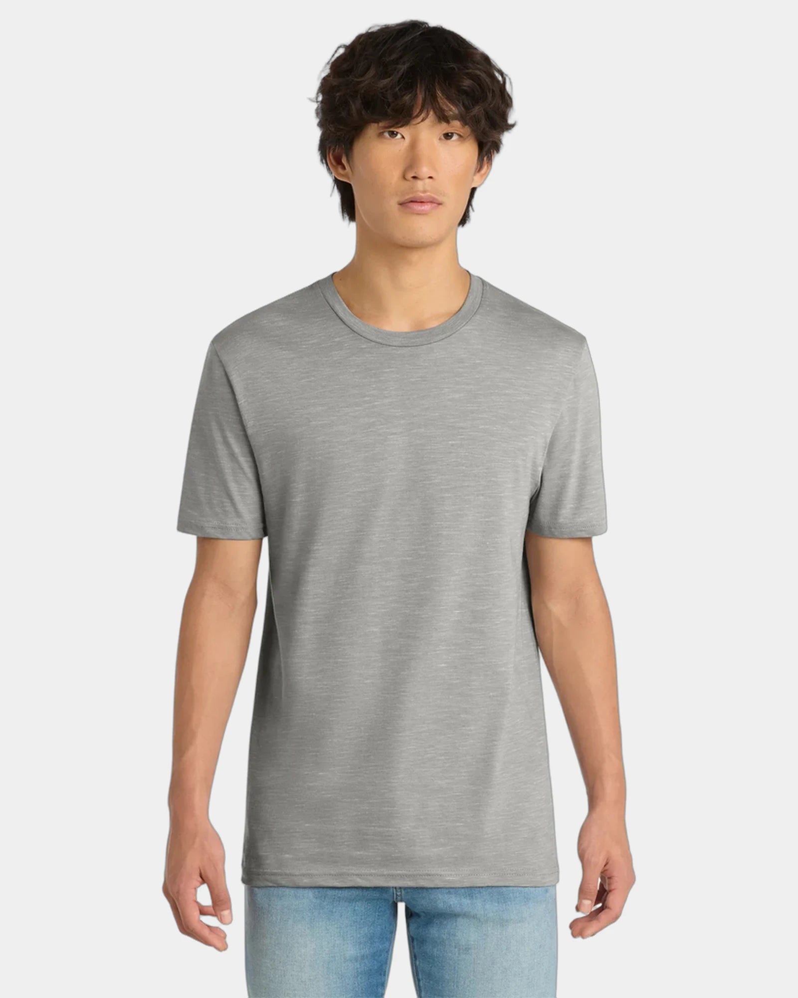 Custom ring spun cotton Medal Tee shirt - Light Grey