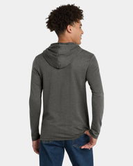 Custom French terry hoodie featherweight pullover - Washed Coal