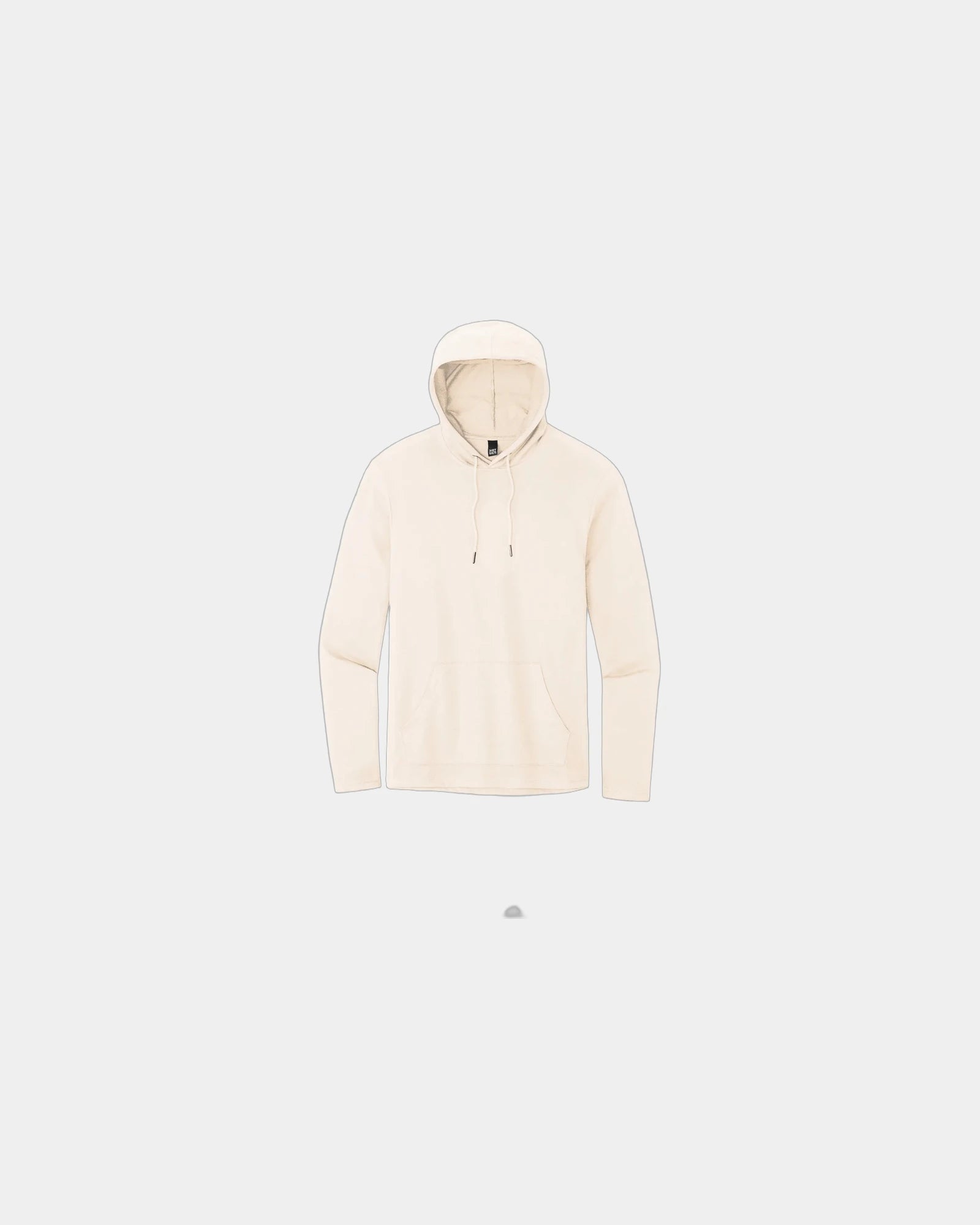 Custom French terry hoodie featherweight pullover - Gardenia