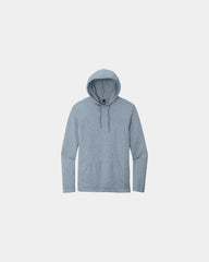 Custom French terry hoodie featherweight pullover - Flint Blue Heather