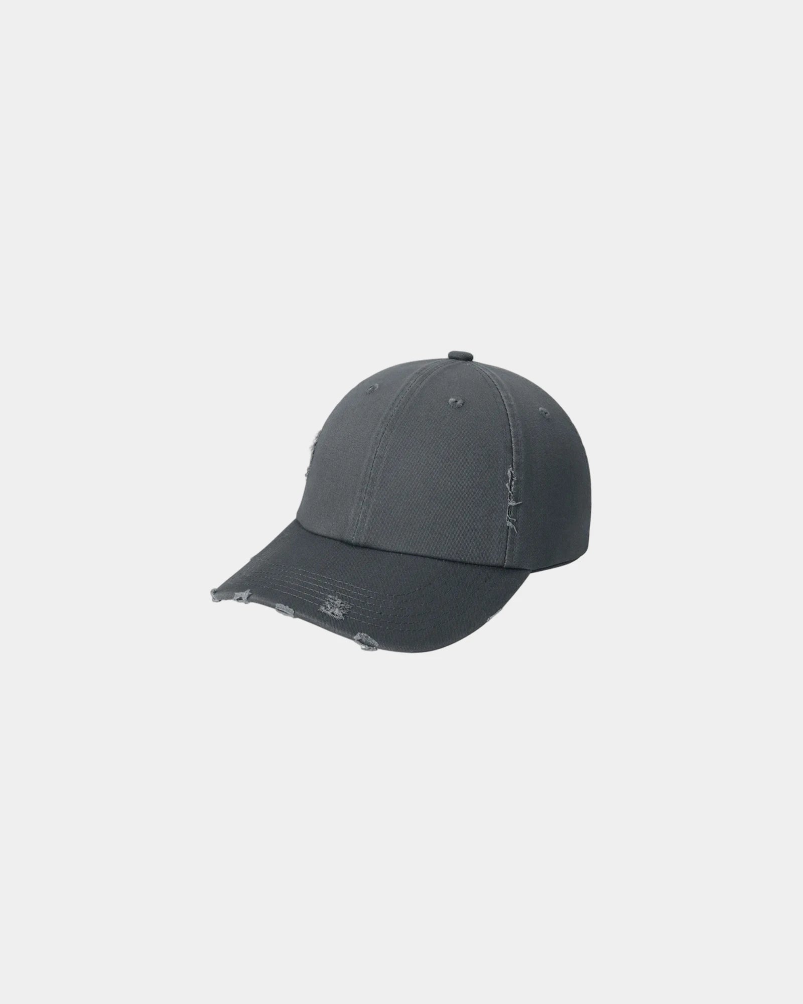 Custom distressed cotton twill low-profile cap - Nickel
