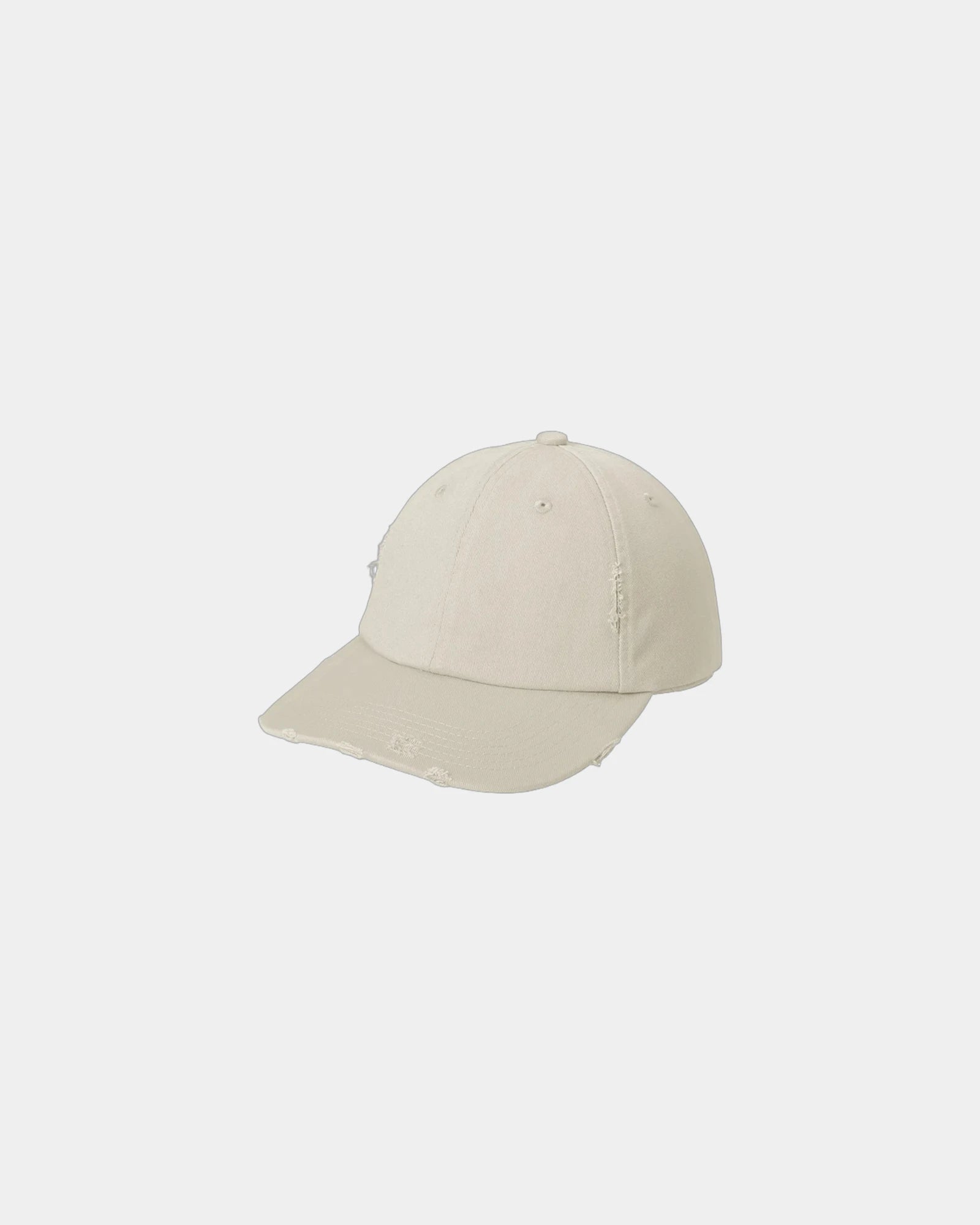 Custom distressed cotton twill low-profile cap - Stone