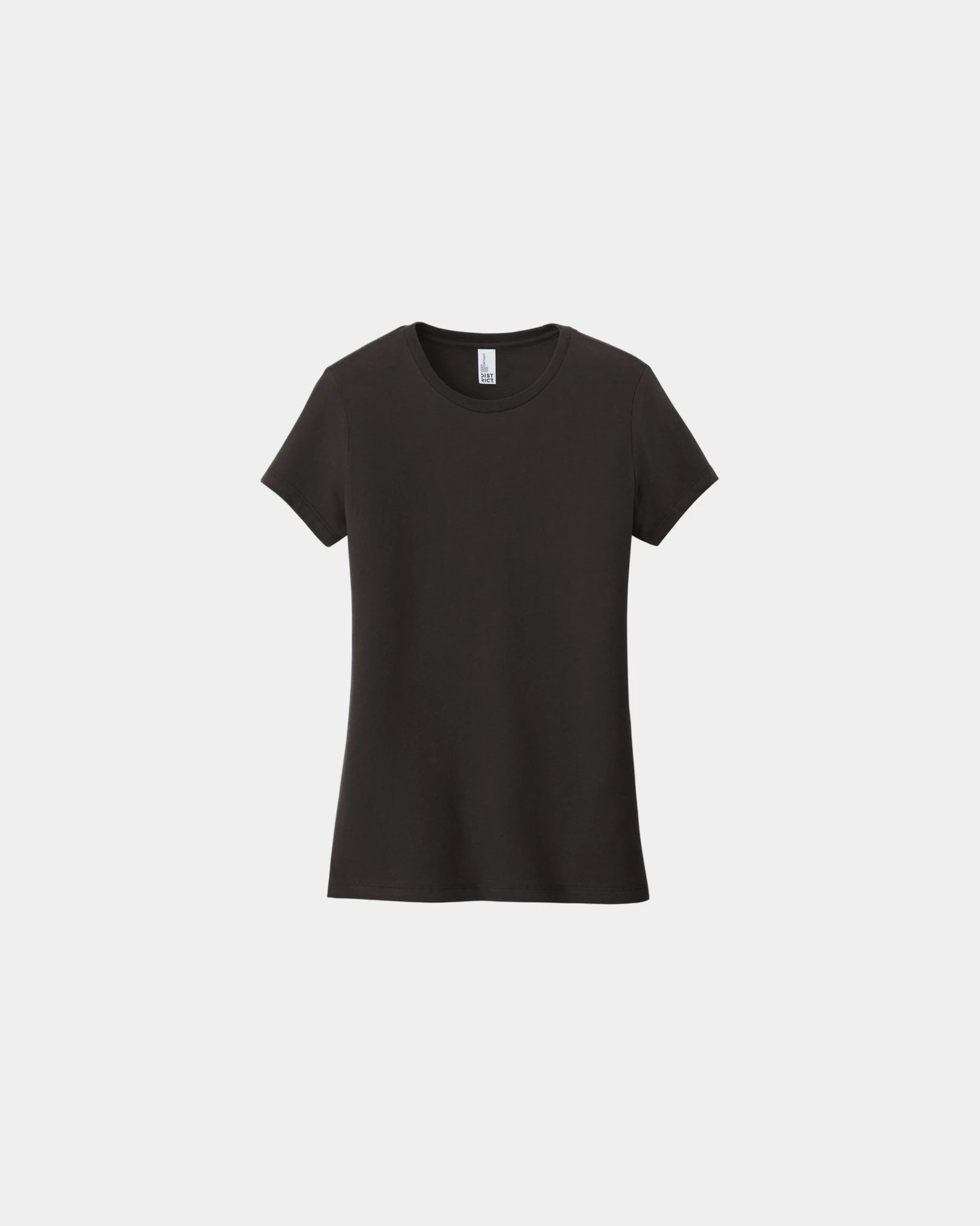 Custom ring spun cotton women's tee 4.3 oz soft fit - Black