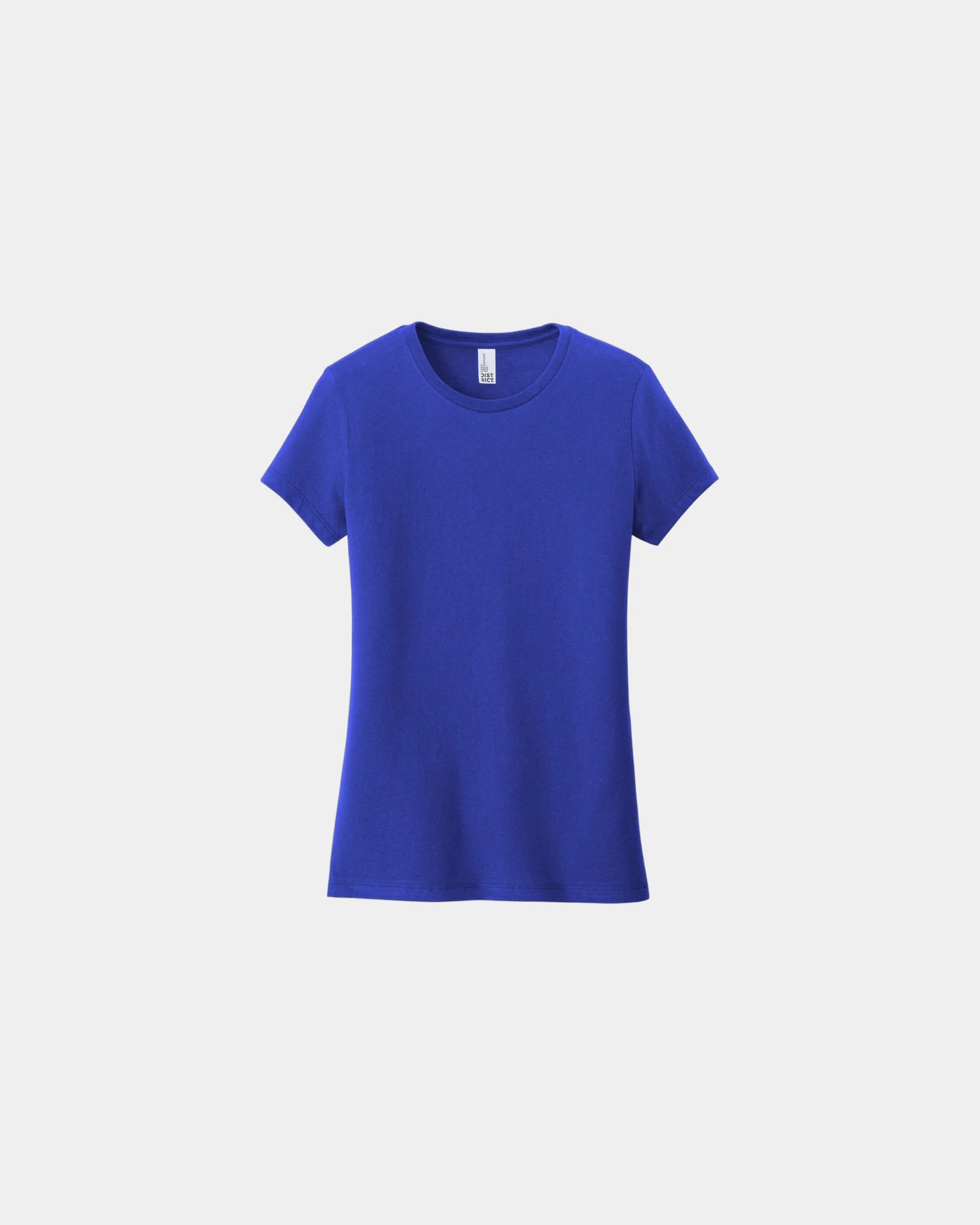 Custom ring spun cotton women's tee 4.3 oz soft fit - Deep Royal