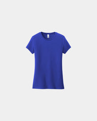 Custom ring spun cotton women's tee 4.3 oz soft fit - Deep Royal