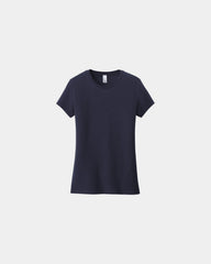 Custom ring spun cotton women's tee 4.3 oz soft fit - New Navy