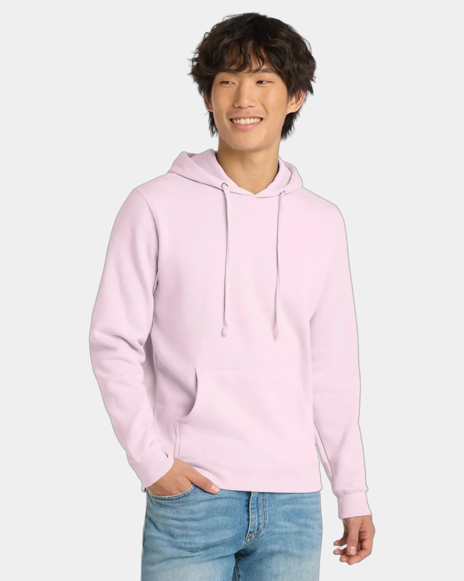 Custom fleece hoodie 8.3 oz cotton/poly blend - Carnation Pink