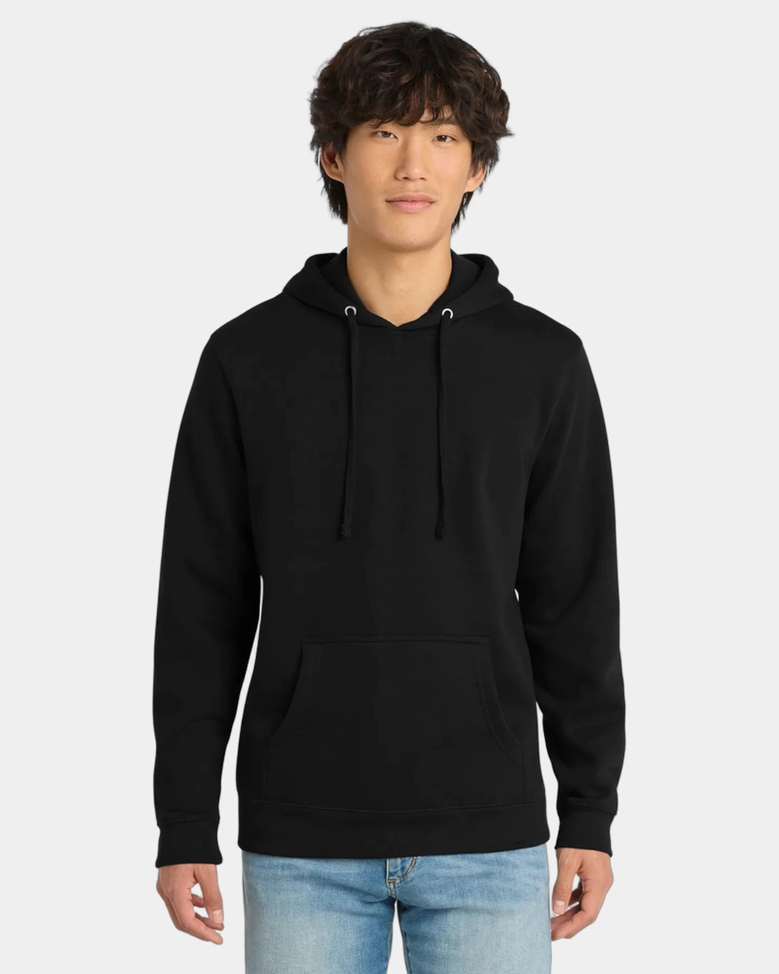 Custom fleece hoodie 8.3 oz cotton/poly blend - Black