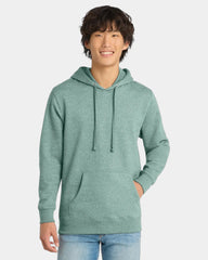 Custom fleece hoodie 8.3 oz cotton/poly blend - Heathered Dusty Sage