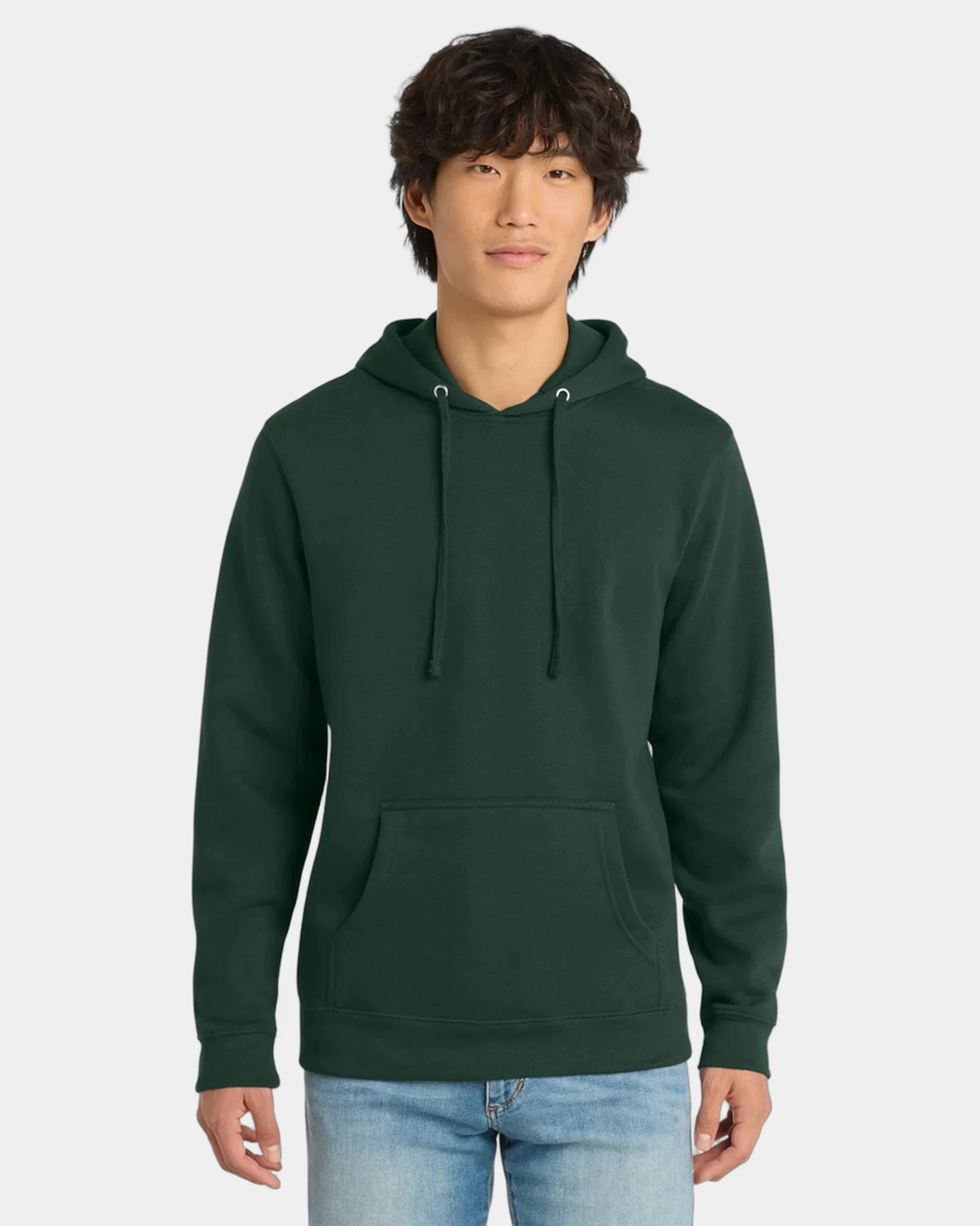 Custom fleece hoodie 8.3 oz cotton/poly blend - Forest Green