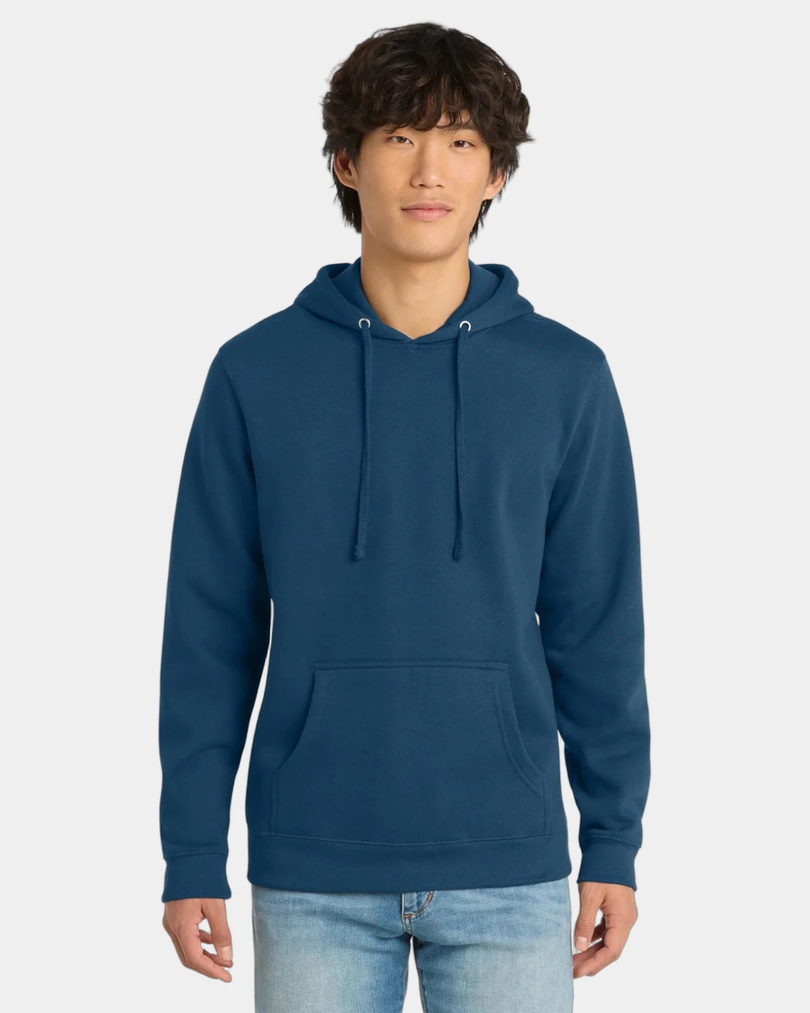 Custom fleece hoodie 8.3 oz cotton/poly blend - Neptune Blue