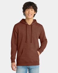 Custom fleece hoodie 8.3 oz cotton/poly blend - Heathered Russet
