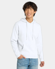 Custom fleece hoodie 8.3 oz cotton/poly blend - White