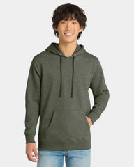 Custom fleece hoodie 8.3 oz cotton/poly blend - Heathered Olive