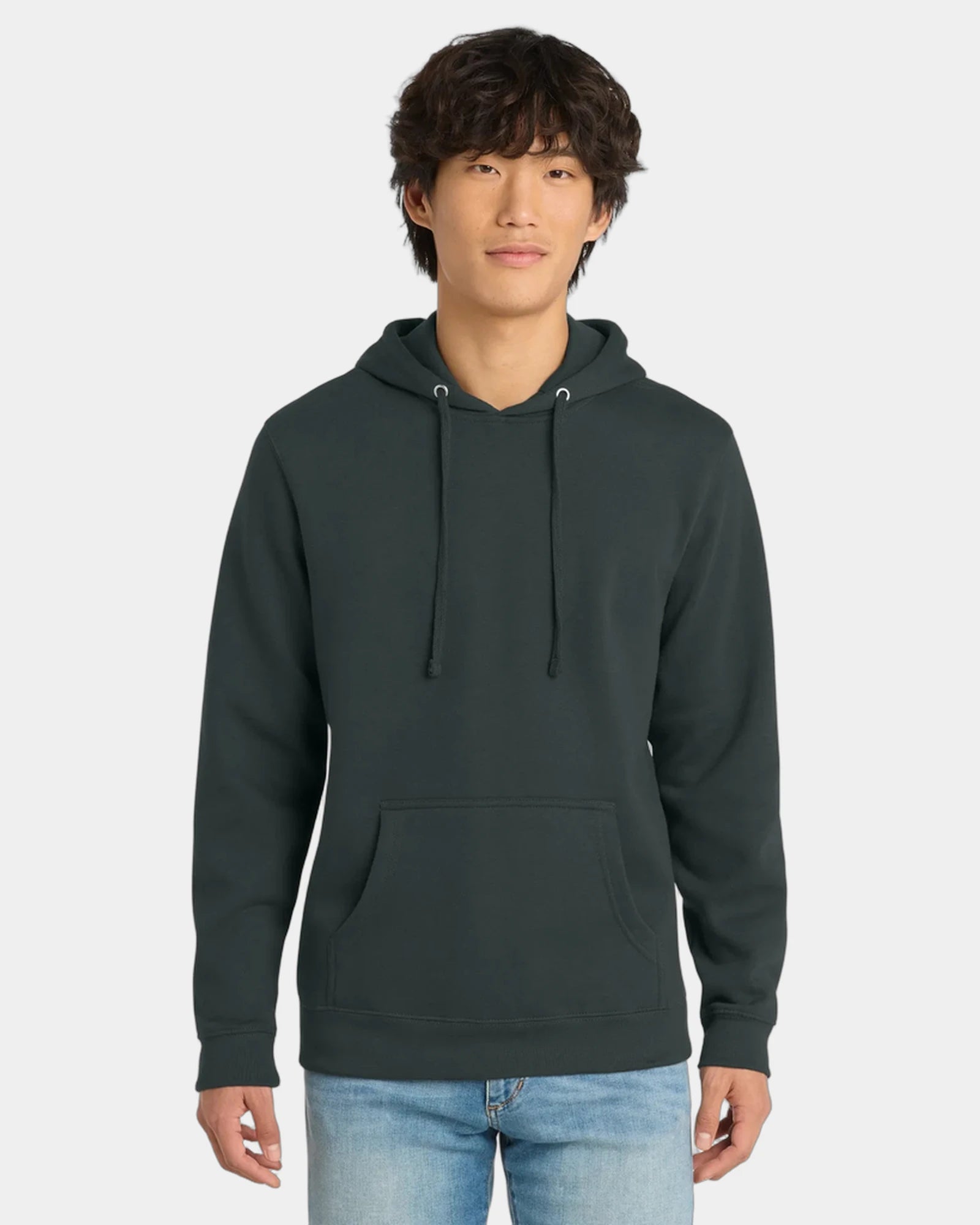 Custom fleece hoodie 8.3 oz cotton/poly blend - Charcoal