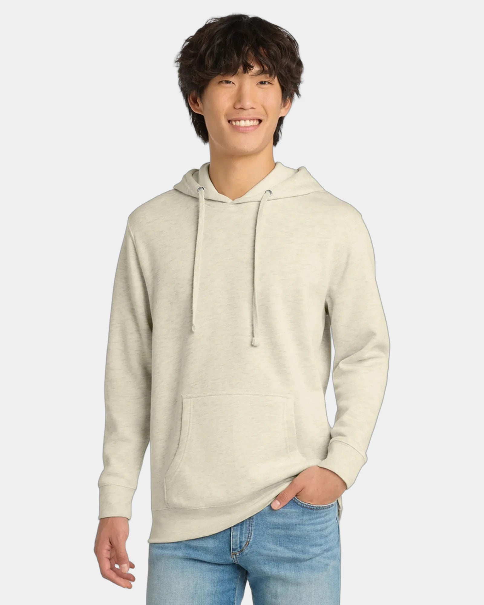 Custom fleece hoodie 8.3 oz cotton/poly blend - Oatmeal Heather
