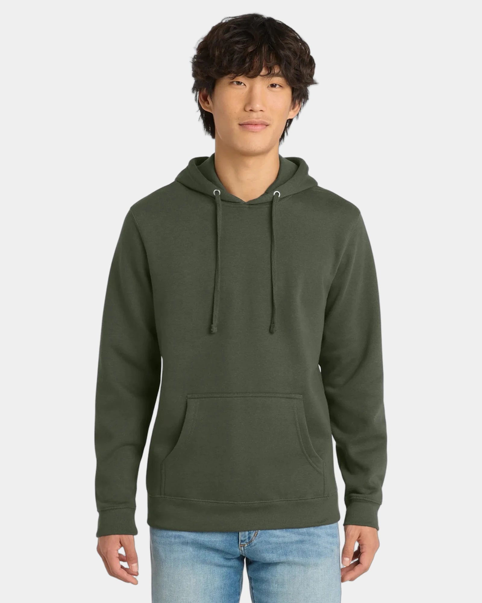 Custom fleece hoodie 8.3 oz cotton/poly blend - Olive