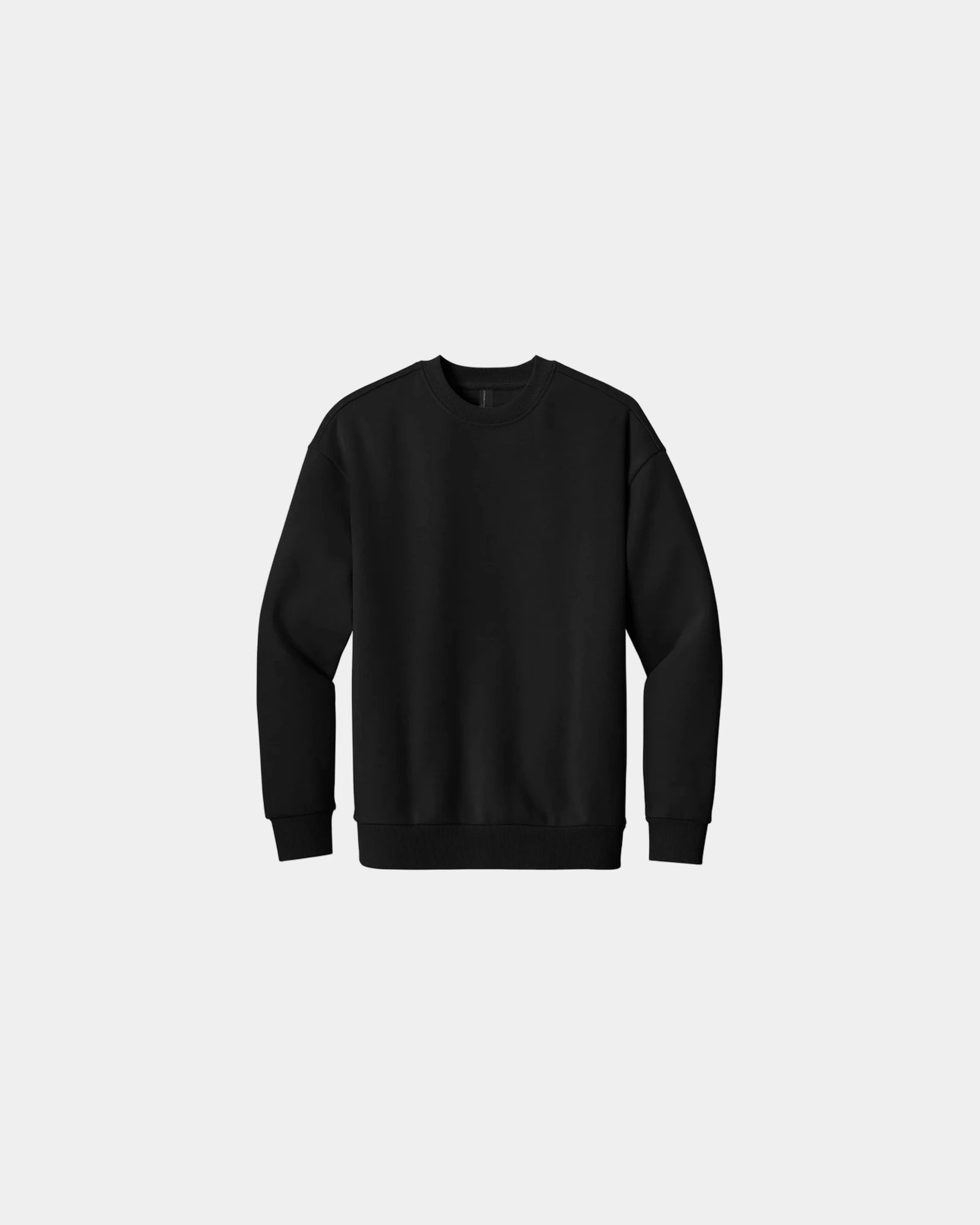 Custom heavyweight fleece crewneck sweatshirt, unisex - Black