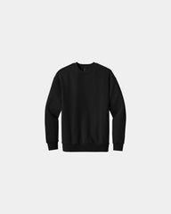 Custom heavyweight fleece crewneck sweatshirt, unisex - Black