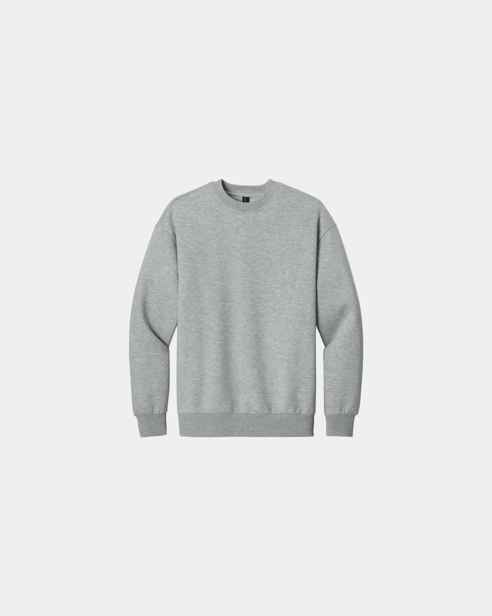 Custom heavyweight fleece crewneck sweatshirt, unisex - Light Heather Grey