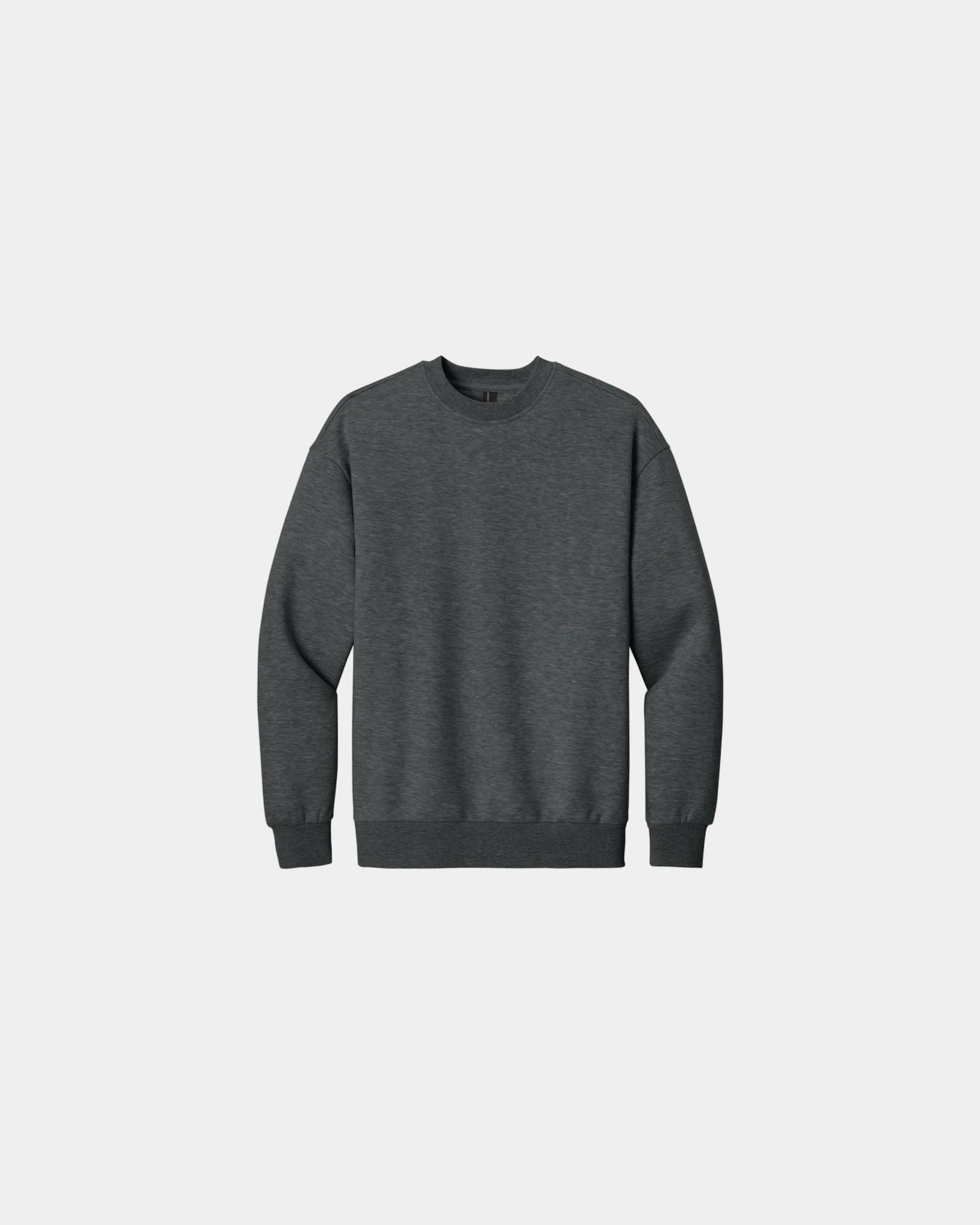 Custom heavyweight fleece crewneck sweatshirt, unisex - Heathered Charcoal