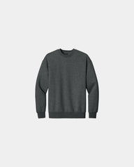 Custom heavyweight fleece crewneck sweatshirt, unisex - Heathered Charcoal