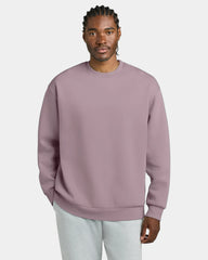 Custom heavyweight fleece crewneck sweatshirt, unisex - Smoky Amethyst