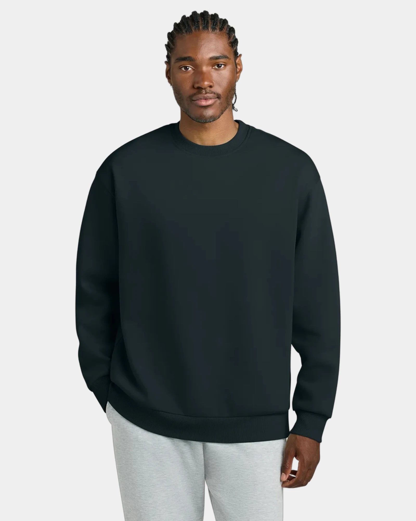 Custom heavyweight fleece crewneck sweatshirt, unisex - Navy Blue