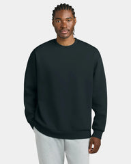 Custom heavyweight fleece crewneck sweatshirt, unisex - Navy Blue