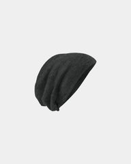 Custom knit slouch beanie for teams and company events - Charcoal Heather