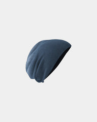 Custom knit slouch beanie for teams and company events - Navy Dip Dye