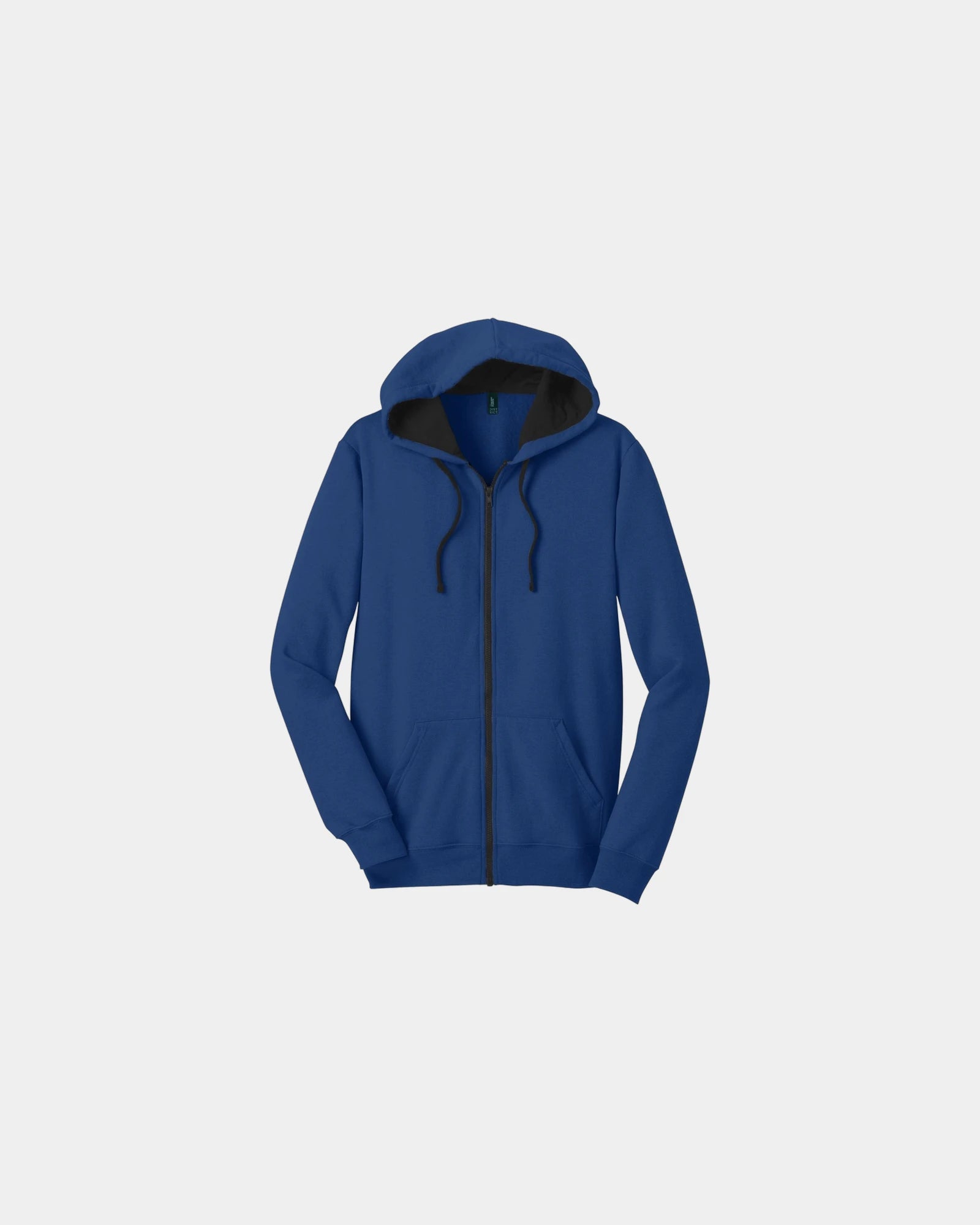 Custom cotton blend full-zip fleece hoodie 7.9 oz - Deep Royal
