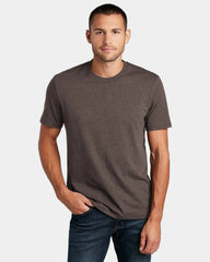 Custom recycled cotton unisex t-shirt Re-Tee - Deep Brown Heather