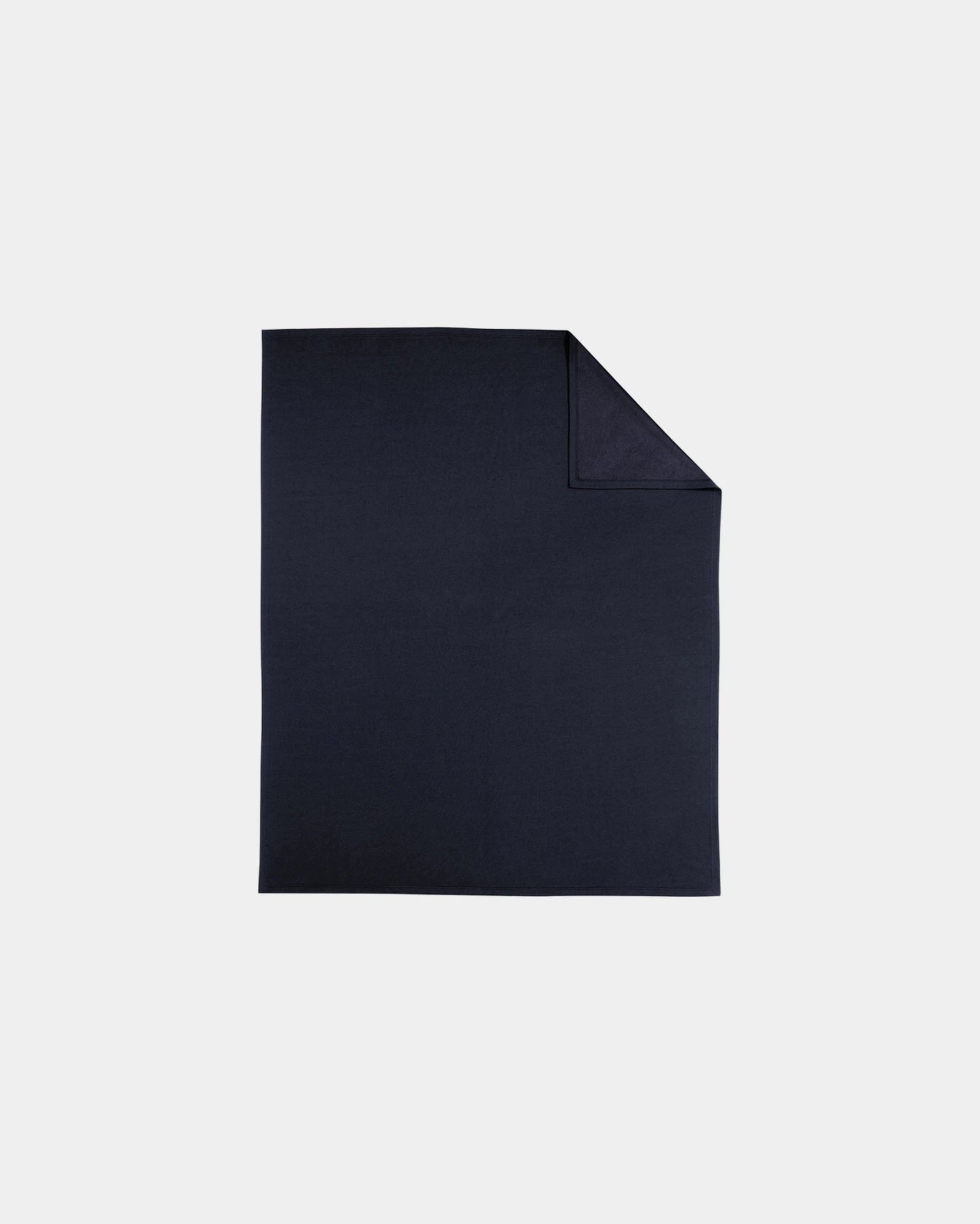 Custom recycled cotton blanket 50" x 60" Re-Fleece - True Navy