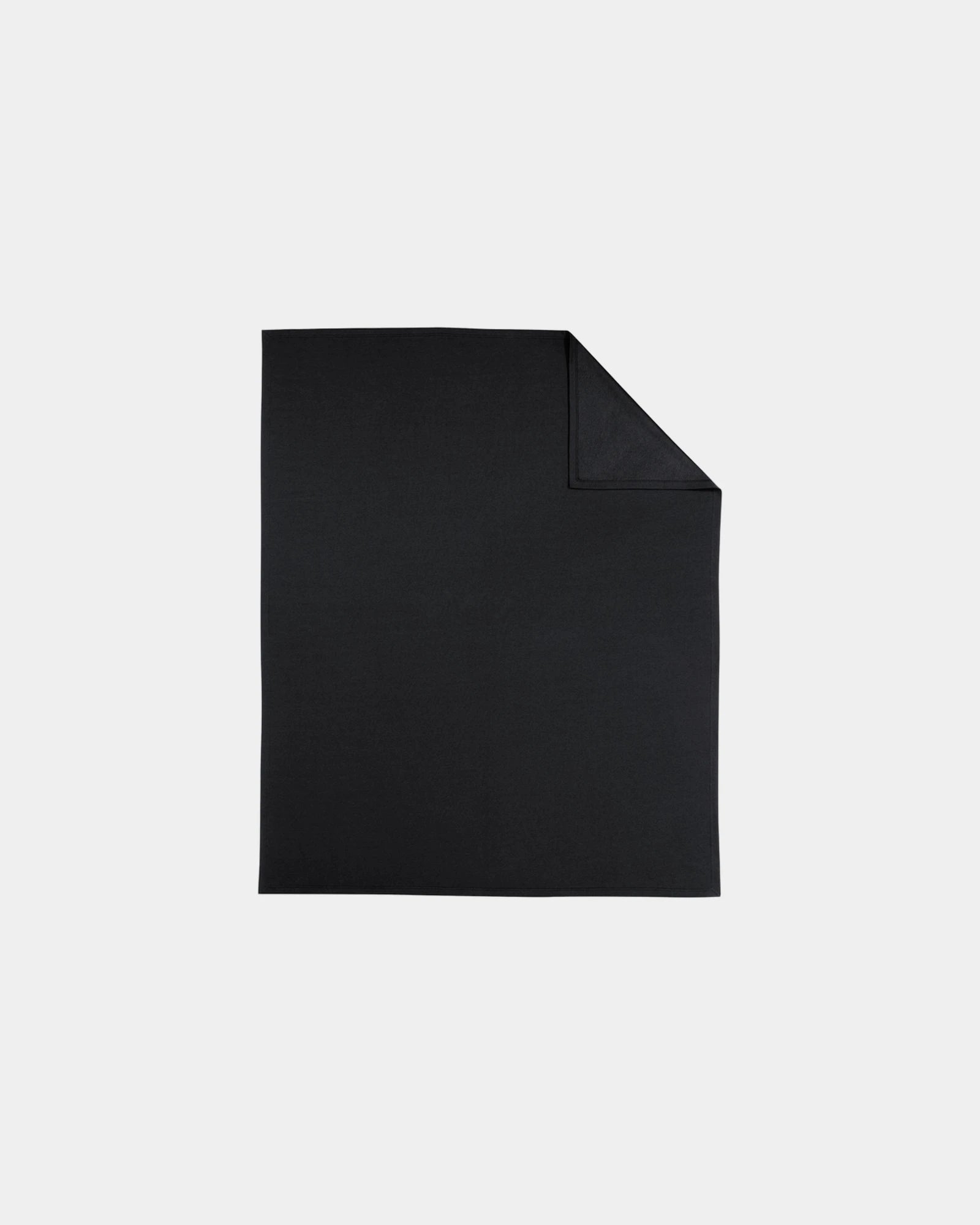 Custom recycled cotton blanket 50" x 60" Re-Fleece - Black