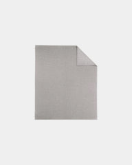 Custom recycled cotton blanket 50" x 60" Re-Fleece - Light Heather Grey