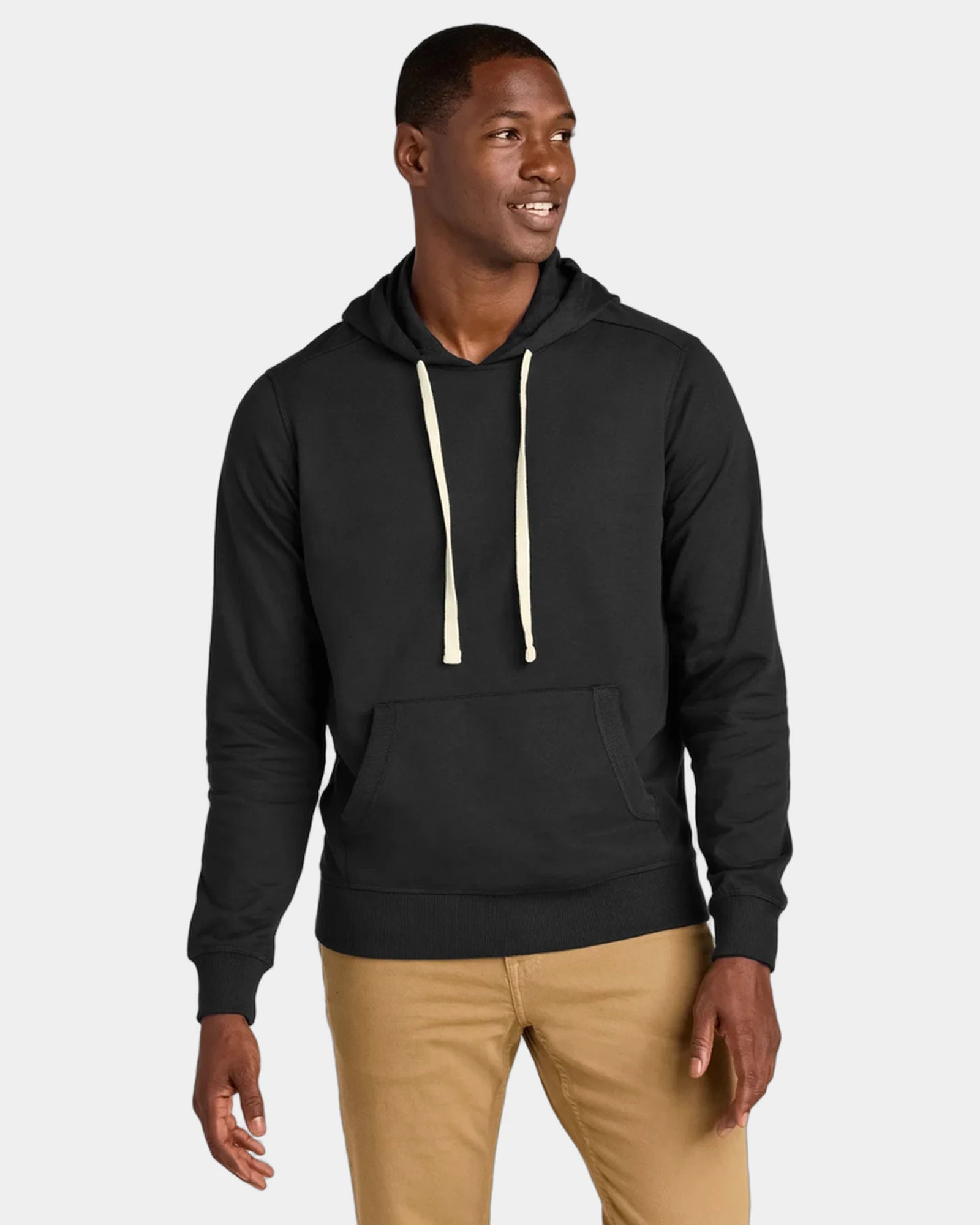 Custom recycled cotton Re-Fleece hoodie 8.1 oz - Black