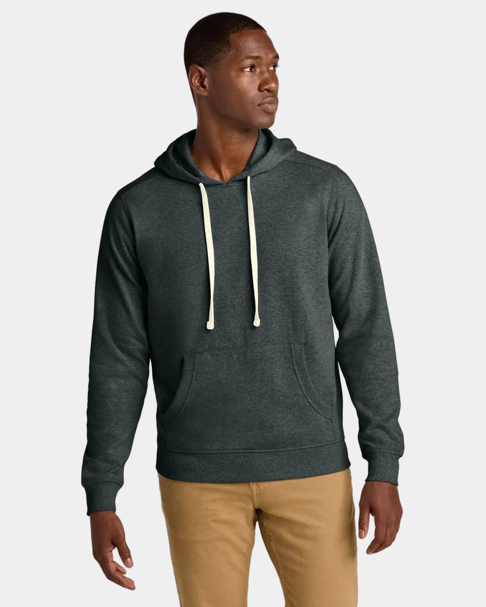 Custom recycled cotton Re-Fleece hoodie 8.1 oz - Charcoal Heather