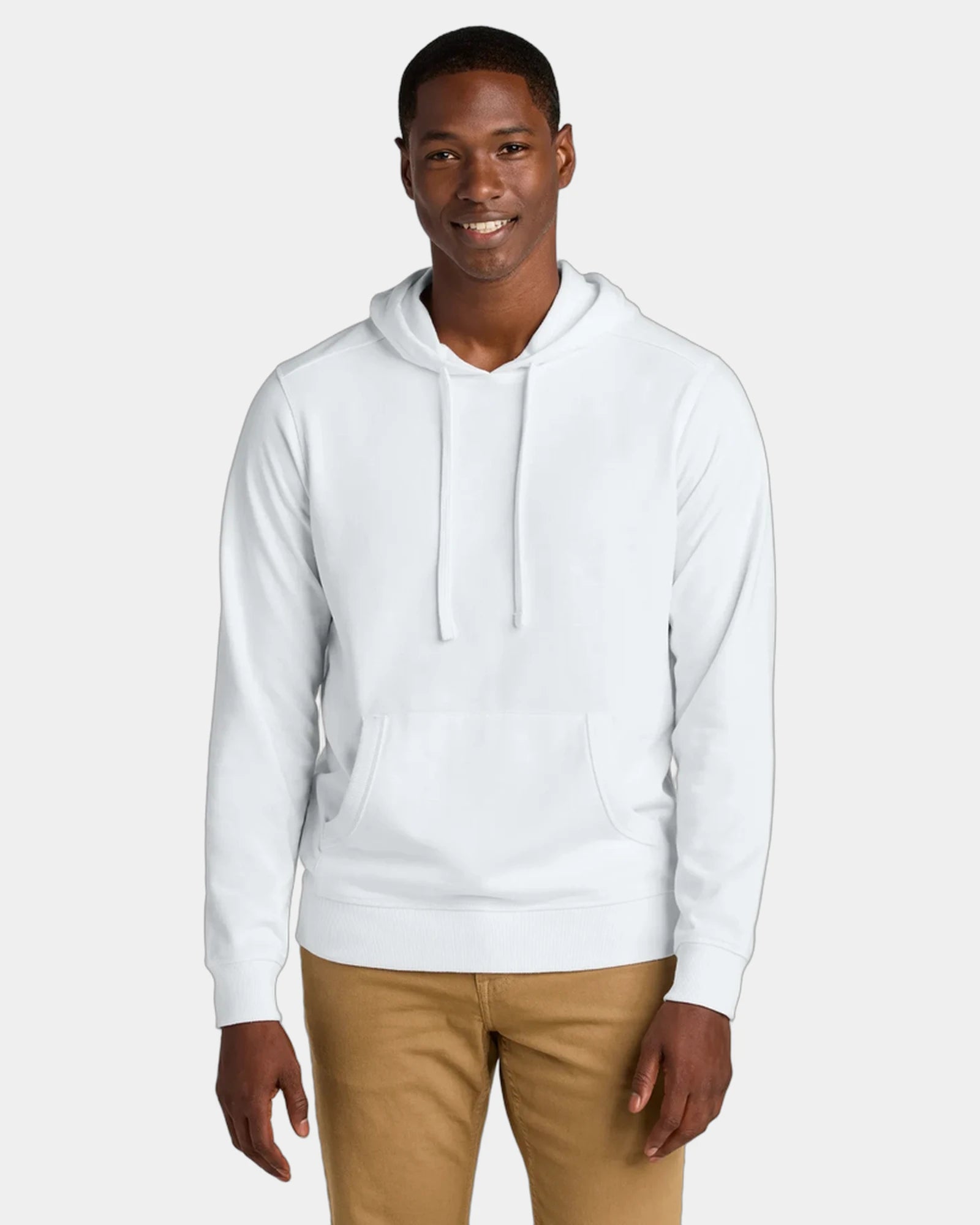 Custom recycled cotton Re-Fleece hoodie 8.1 oz - White