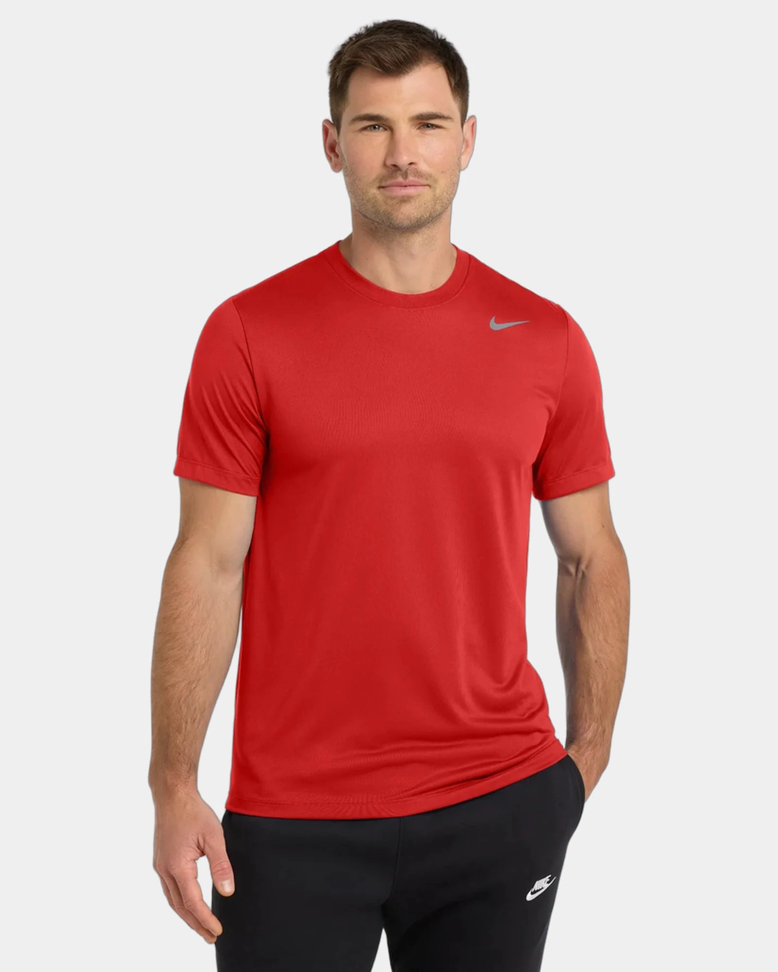Custom recycled polyester Nike Team rLegend Tee - University Red
