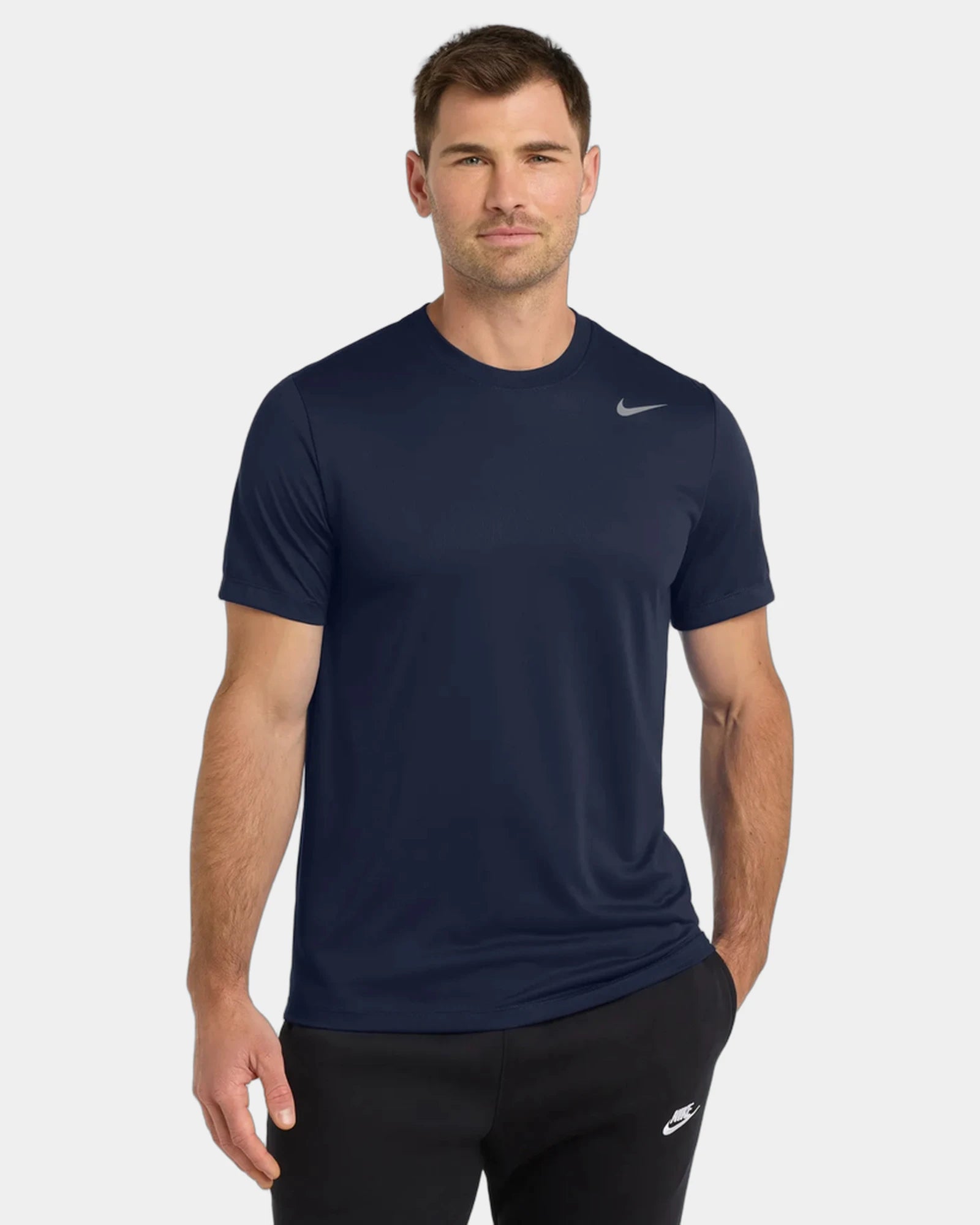 Custom recycled polyester Nike Team rLegend Tee - College Navy