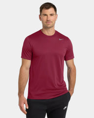 Custom recycled polyester Nike Team rLegend Tee - Team Maroon