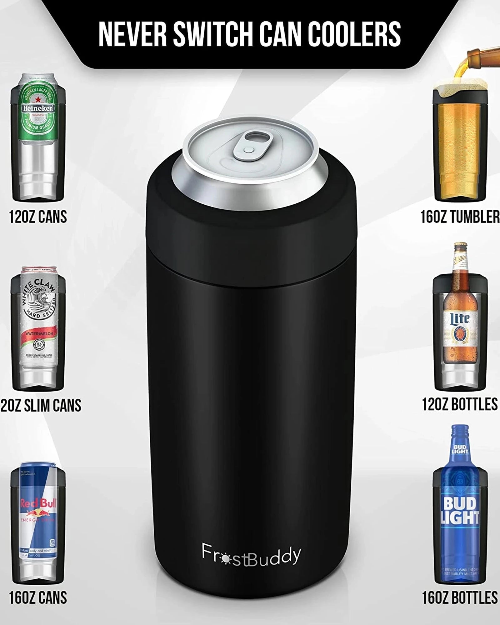 Custom stainless steel universal can cooler 2.0 - 8