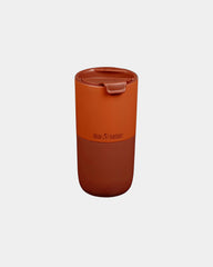 Custom recycled stainless steel 16-oz tumbler - Autumn Glaze