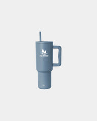 Custom insulated stainless steel 40-oz tumbler handle - Blue Dune