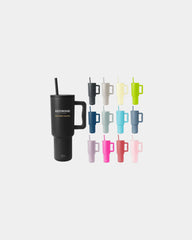Custom insulated stainless steel 40-oz tumbler handle - Graphite